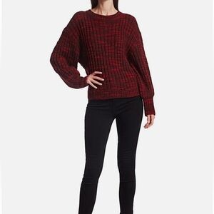 Parker Women's Ruby Multi Caims Marled Rib Sweater, Size Medium